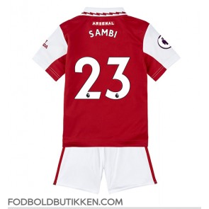 Arsenal Albert Sambi Lokonga #23 Hjemmebanetrøje Børn 2022-23 Kortærmet (+ Korte bukser)